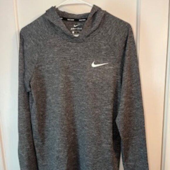 Men's Long Sleeve Hooded Shirt- Nike Swim- Adult Small - Picture 1 of 4